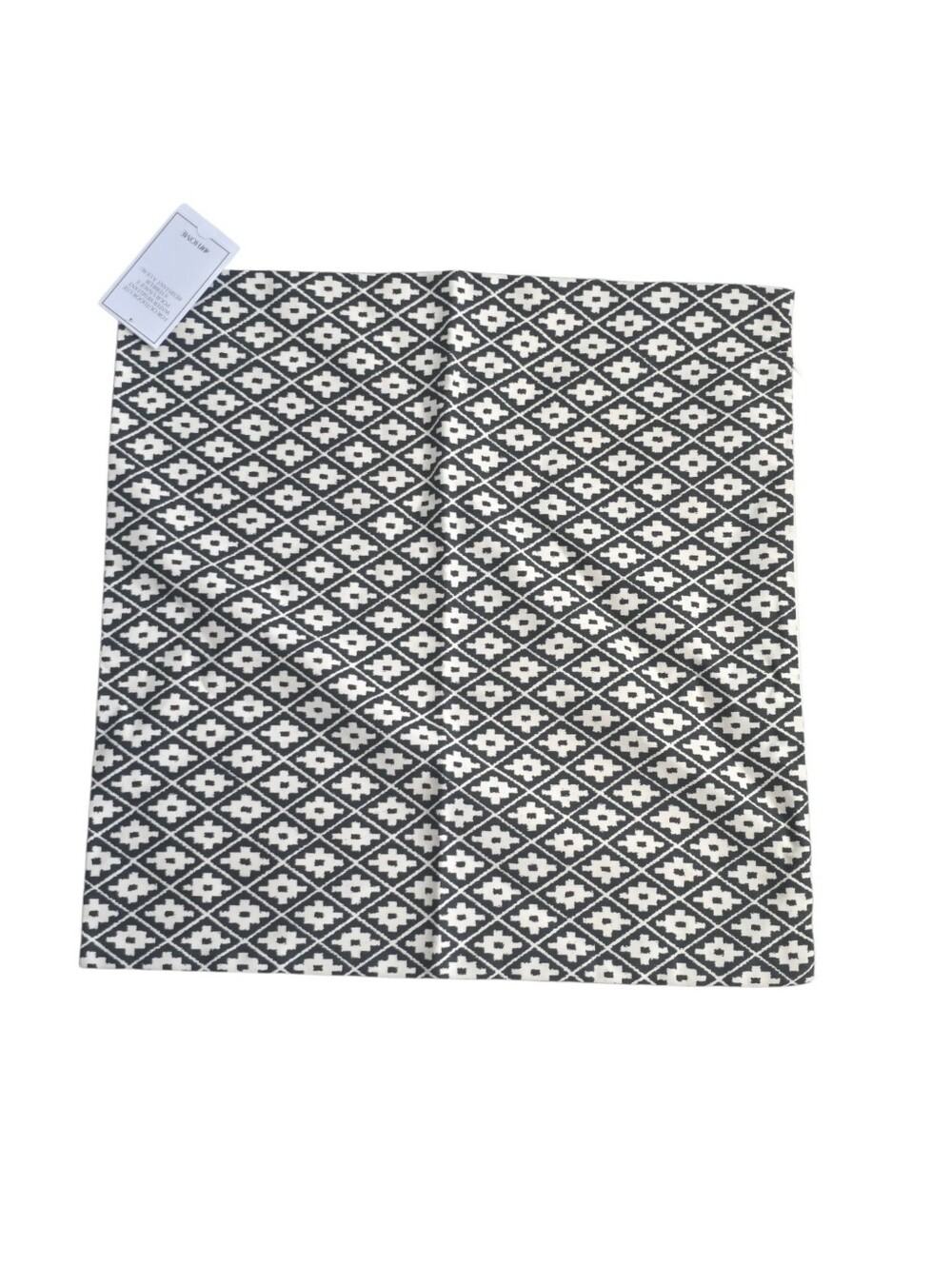 2 H&M Home Dimond Lattice Geometric Patter Out Door Pillow Covers 19x19 NWT